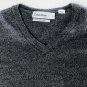 Calvin Klein Womens 100% Merino Wool V-neck Gray Sweater M