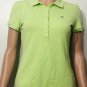 Lacoste womens Short Sleeve Green Polo Shirt Sz 40