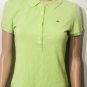 Lacoste womens Short Sleeve Green Polo Shirt Sz 40