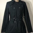 Coffee shop Women’s Belted Double Breasted Trench Coat Sz Small NWT