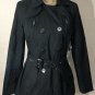 Coffee shop Womenâs Belted Double Breasted Trench Coat Sz Small NWT