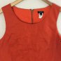 J. Crew Bottom Pockets Orange Sleeveless Dress Women's Size 6