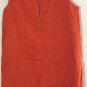J. Crew Bottom Pockets Orange Sleeveless Dress Women's Size 6