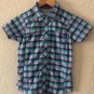 Columbia Omni-Shade Sun Protection Girls Short Sleeve Button-Up Top Size 10/12