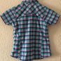 Columbia Omni-Shade Sun Protection Girls Short Sleeve Button-Up Top Size 10/12