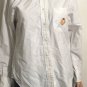 Ralph Lauren Womens Button Up Blouse Top size 6 White Crown RLL Logo