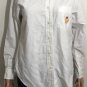Ralph Lauren Womens Button Up Blouse Top size 6 White Crown RLL Logo