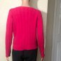 Lauren Ralph Lauren Pink Womens Cable Knit Cotton Sweater Size L