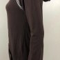 BCBG Maxazria Womens Full Zip Hooded Brown Jacket sweater Sz M