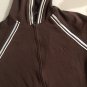 BCBG Maxazria Womens Full Zip Hooded Brown Jacket sweater Sz M