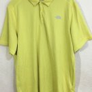 The North Face Men's Flashdry Poly Snap Button Polo Shirt Yellow Size XL The North Face Men's Flashdry Poly Snap Button Polo Shirt Yellow Size XL