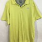 The North Face Men's Flashdry Poly Snap Button Polo Shirt Yellow Size XL