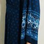 Michael Kors Women's Printed Bell Sleeves Dress Size M Navy