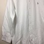 Ralph Lauren Men's Yarmouth Button down L/S Solid Shirt White Size 16-35
