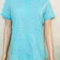 Ralph Lauren Golf Women's Short Sleeve Striped Polo Shirt Size L