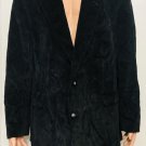 David Taylor Mens Corduroy Sport Coat Jacket Black 2 Button Cotton Blazer Sz 46L David Taylor Mens Corduroy Sport Coat Jacket Black 2 Button Cotton Blazer Sz 46L