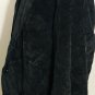 David Taylor Mens Corduroy Sport Coat Jacket Black 2 Button Cotton Blazer Sz 46L