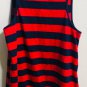 Ralph Lauren Girls Red & Blue Stripe Lace  Hem Sleeveless Dress Size M (8-10)