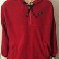 Lauren Ralph Lauren Mens Full Zip Fleece Hoodie Sweatshirt Red Sz L