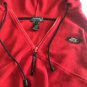 Lauren Ralph Lauren Mens Full Zip Fleece Hoodie Sweatshirt Red Sz L
