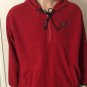 Lauren Ralph Lauren Mens Full Zip Fleece Hoodie Sweatshirt Red Sz L