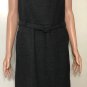 Banana Republic Womens Gray Blk Sleeveless Belt Sheath Lined Houndstooth Dress 8