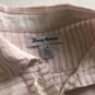 Tommy Bahama Womens Blouse Tunic Top White Striped Shirt Linen Blend Sz L