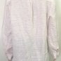 Tommy Bahama Womens Blouse Tunic Top White Striped Shirt Linen Blend Sz L