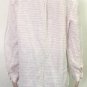Tommy Bahama Womens Blouse Tunic Top White Striped Shirt Linen Blend Sz L