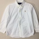 Ralph Lauren Boys Oxford Long Sleeve White Shirt Sz 4 Ralph Lauren Boys Oxford Long Sleeve White Shirt Sz 4