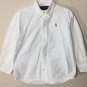 Ralph Lauren Boys Oxford Long Sleeve White Shirt Sz 4