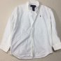 Ralph Lauren Boys Oxford Long Sleeve White Shirt Sz 4