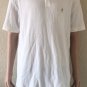Lauren Ralph Lauren Mens Polo Shirt Short Sleeve Size L White Crown Logo