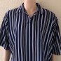 Polo Golf Ralph Lauren Short Sleeve Shirt Mens Navy Blue Striped Size 2XL