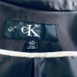 Calvin Klein Womens Long Sleeve Rain Jacket Trench Coat Brown Sz L