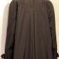 Calvin Klein Womens Long Sleeve Rain Jacket Trench Coat Brown Sz L
