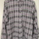 Tommy Bahama Men's Size M Cotton Blend Long Sleeve Button Down Pink Plaid Shirt