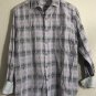 Tommy Bahama Men's Size M Cotton Blend Long Sleeve Button Down Pink Plaid Shirt