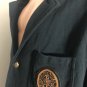 Polo Ralph Lauren Mens 3 Button w/Beaded Crest & Gold Buttons Blue Jacket Sz 2XL