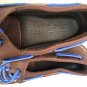 Sperry Top Sider Mens Brown Shoes Size 6 Boat w/ Blue Laces All Leather  0195115