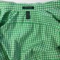 Lauren Ralph Lauren Womens Button Up 3/4 Sleeve Green White Check Shirt Sz M