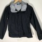 The North Face Girls' Dry Vent Windbreaker Black Hooded Jacket Sz M 10-12