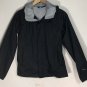 The North Face Girls' Dry Vent Windbreaker Black Hooded Jacket Sz M 10-12