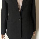 Ann Taylor Womens Gray Plaid Wool Blend Suit Blazer Jacket Sz 6