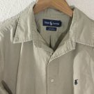 Men's Ralph Lauren Blake Long Sleeve Button Down Tan/ Khaki Shirt Size L Men's Ralph Lauren Blake Long Sleeve Button Down Tan/ Khaki Shirt Size L