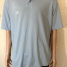 UNDER ARMOUR SHIRT Mens POLO Top SIZE  Medium Color Blue Embroidered Logo