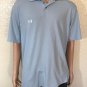 UNDER ARMOUR SHIRT Mens POLO Top SIZE  Medium Color Blue Embroidered Logo