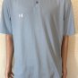 UNDER ARMOUR SHIRT Mens POLO Top SIZE  Medium Color Blue Embroidered Logo