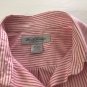 Brooks Brothers 1818 Womens Non-Iron L/S Pink white Striped Blouse Shirt Sz 4