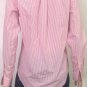 Brooks Brothers 1818 Womens Non-Iron L/S Pink white Striped Blouse Shirt Sz 4